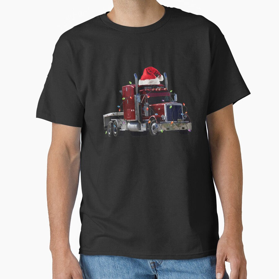 Funny Christmas Truck Driver Gift - Happy Holiday Gift - Neon Christmas Lights - Trucker by kntranhoang