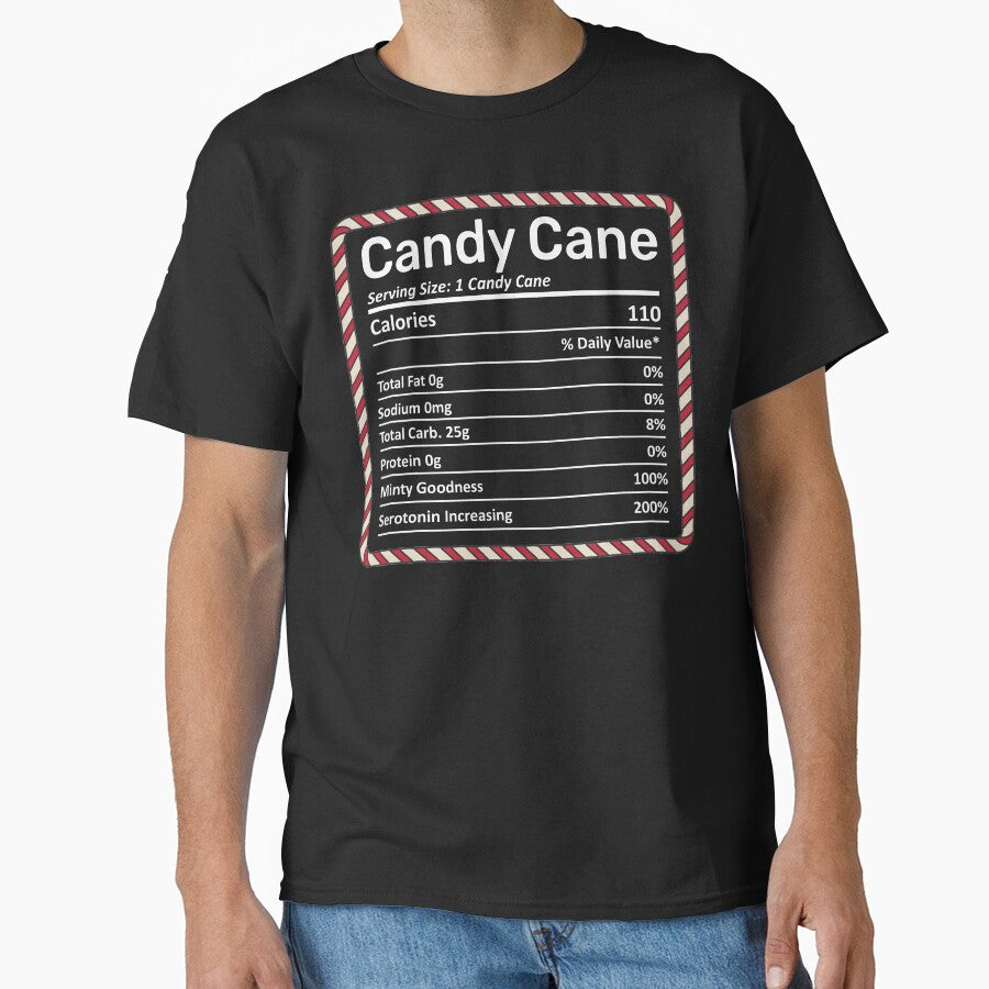 Candy Cane Nutrition Facts Funny Christmas Family Matching Pajama for Candy Lover by alenaz