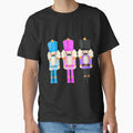 Colorful Nutcracker Trio - Christmas Nutcrackers - Blue, Pink, and Purple - Graphic Art Illustration by Star-Fragment