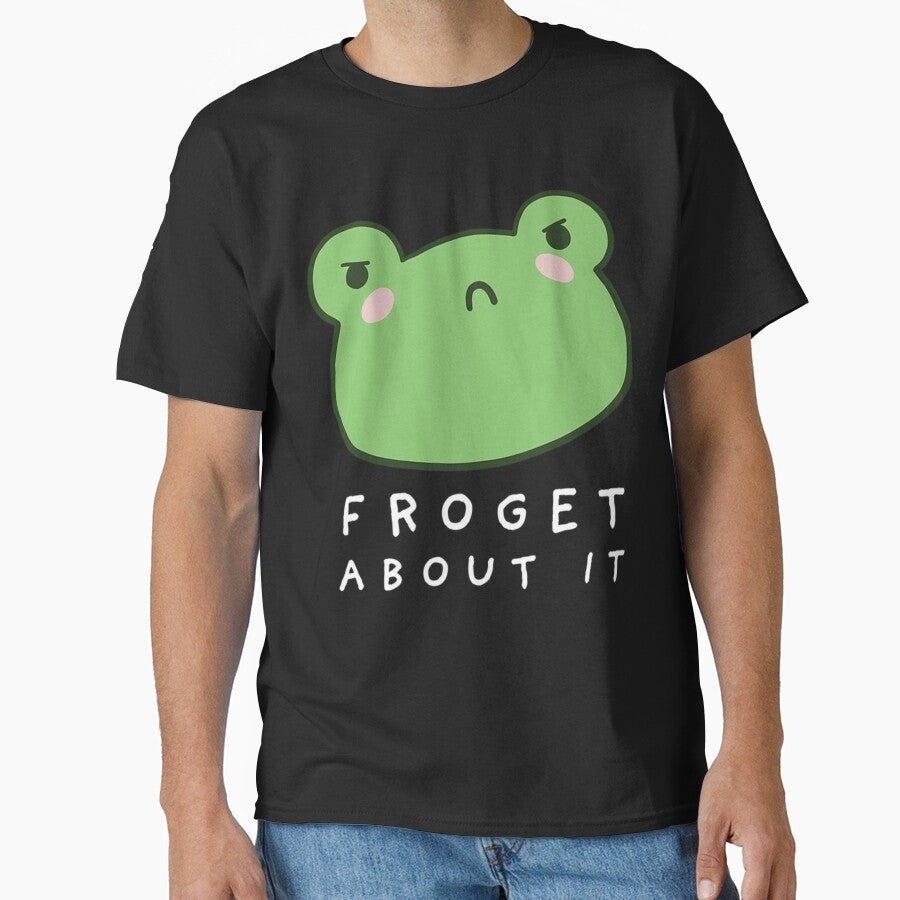 Froget About It Cute Grumpy Frog With A Funny by Merysha