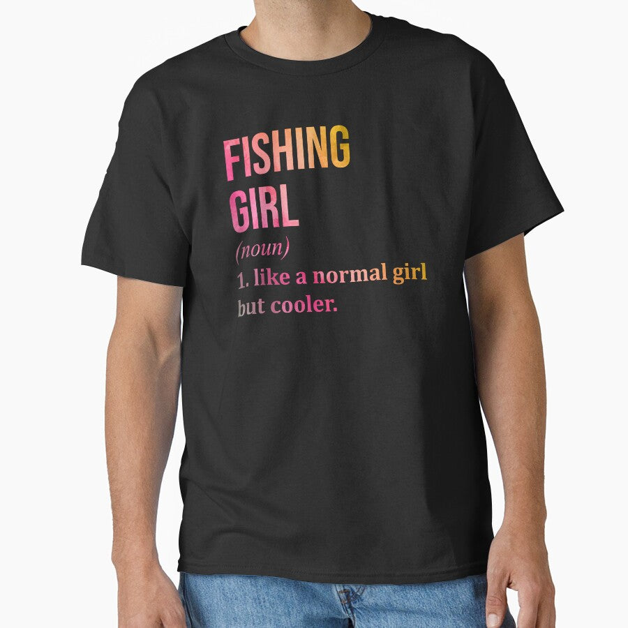 Fishing Girl Definition in Watercolor by XCIV