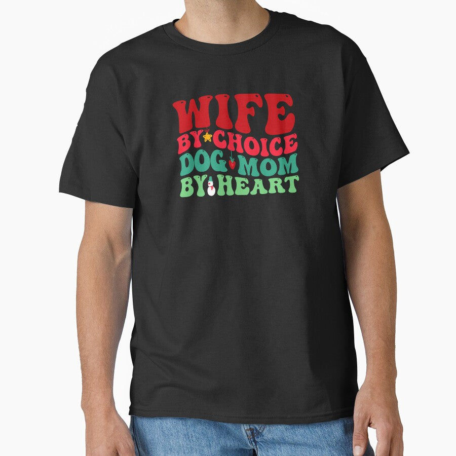 Dog Mom Wife Christmas Mama Xmas Funny Groovy by aymanehammi