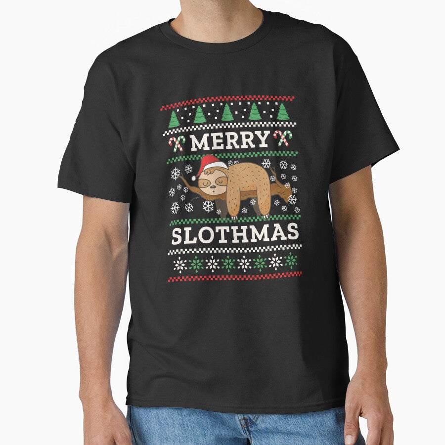 Merry Slothmas Lazy Spirit Xmas Santa by Betsytiptoe