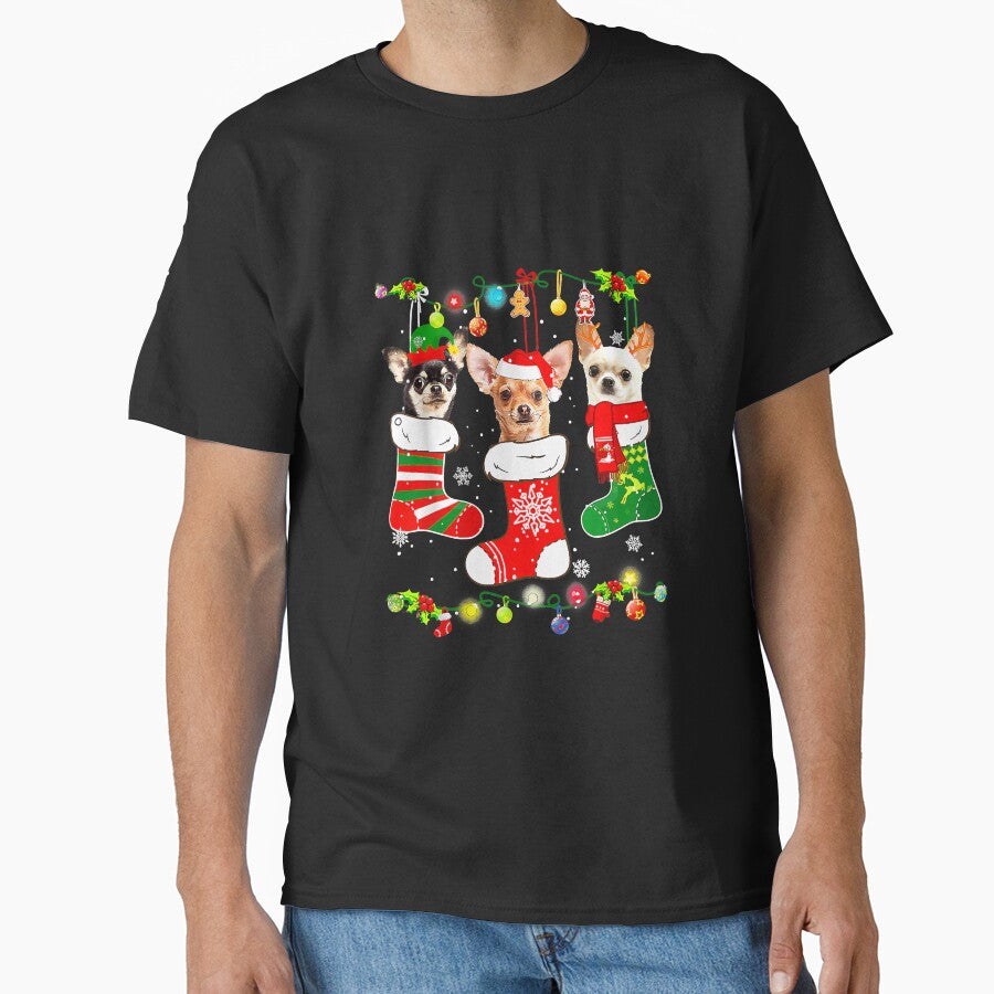 Chihuahua Christmas Lights Xmas Dog by Perrydad78