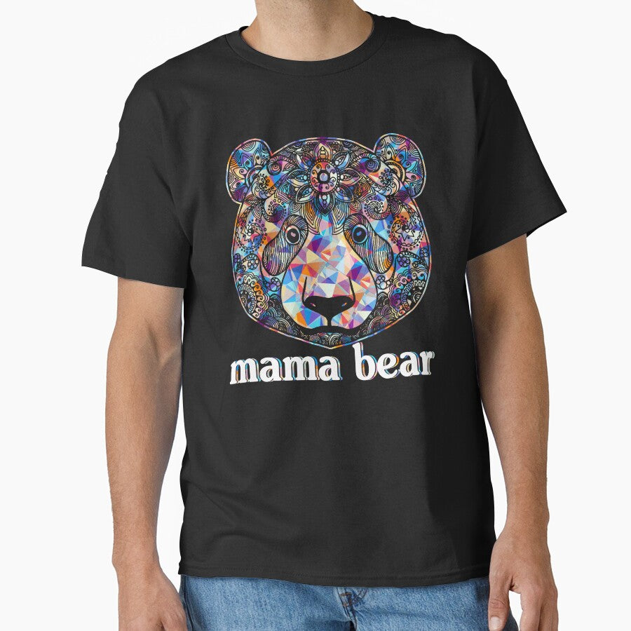 Cool And Awesome Mama Bear Geometric by UnknownArtistt