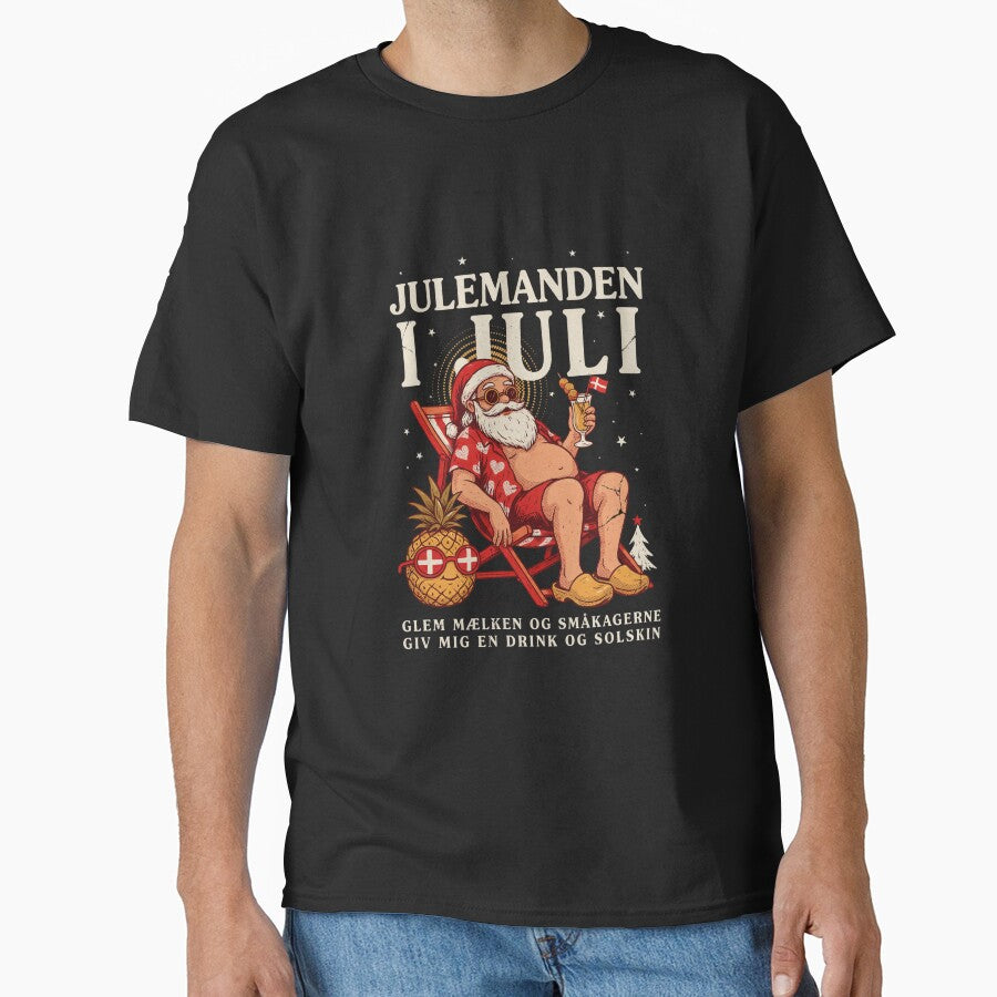 Jul I Juli – Danish Christmas Nisse Julemanden Funny Summer Shirt Denmark Christmas Gift V3 by DarylWelsh2024