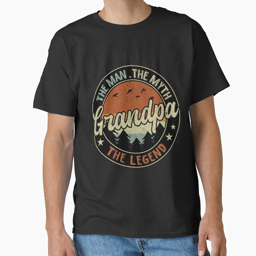 Grandpa The Man The Myth The Legend Vintage Father's Day by TheWildStyle