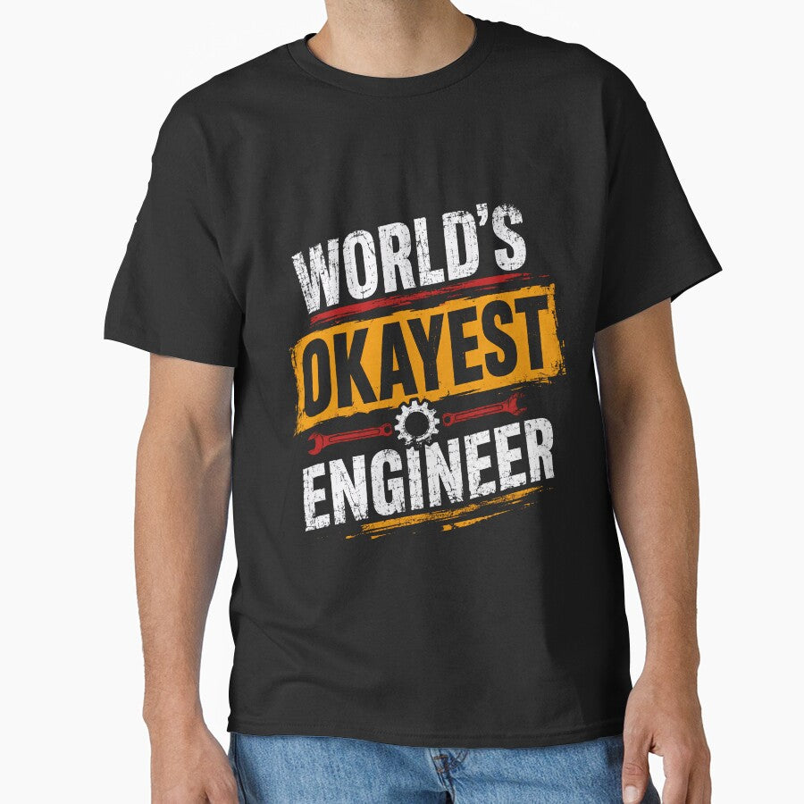 World's Okayest Engineer Engineering Professional Humorous Gift by RetroMini2026