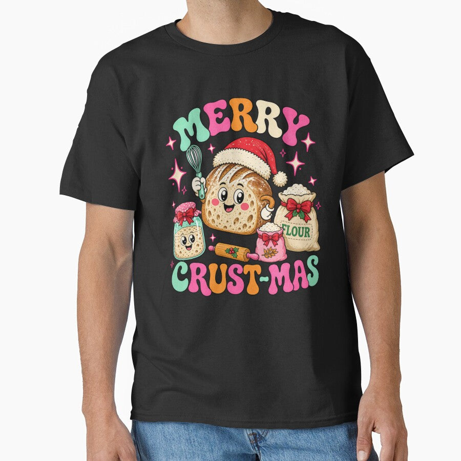 Merry Crust-Mas Funny Baking Tee by Design Vibras