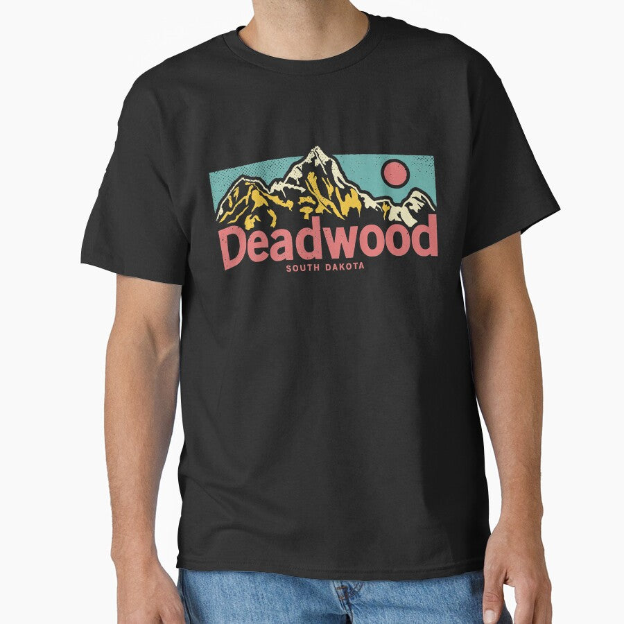 RetroDeadwood South Dakota - Outdoor Mountain Graphic Apparel Christmas by LeathaKessler