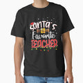 Funny Santa's Favorite Teacher Christmas Long Sleeve by FidelmaShop