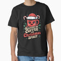 Running on Coffee and Christmas Spirit Funny Cute Santa Mug Holiday Design by DailyInkWear