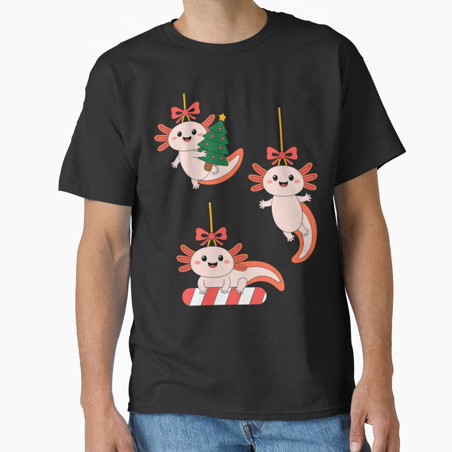 Christmas Axolotl Trio Festive Holiday by Vastingan
