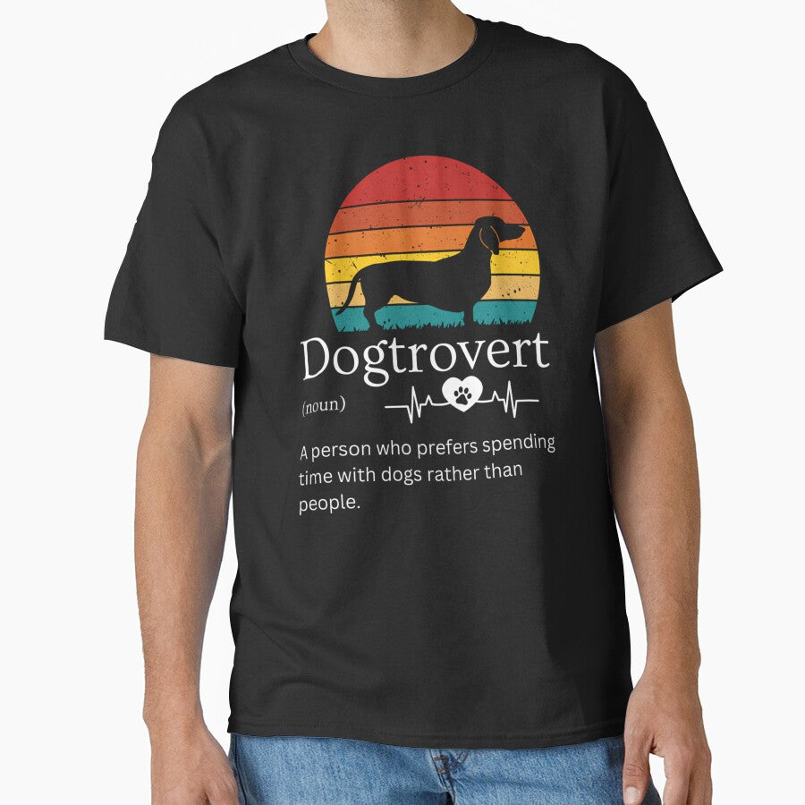 Funny Dog Dad Dog Owner Dogtrovert by HUBERitC-oCYCN