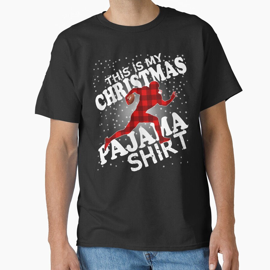 This Is My Christmas Pajama Shirt Football |  Football Christmas | Funny Christmas by Beautiful Designs