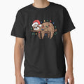 Cute Sleeping Sloth Christmas Lights Holiday Design by styleonestaa