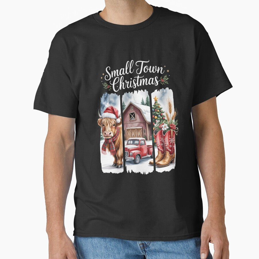 Christmas Small Town Christmas Highland Cow Christmas Cowgirl Christmas by VENOM0RIOT