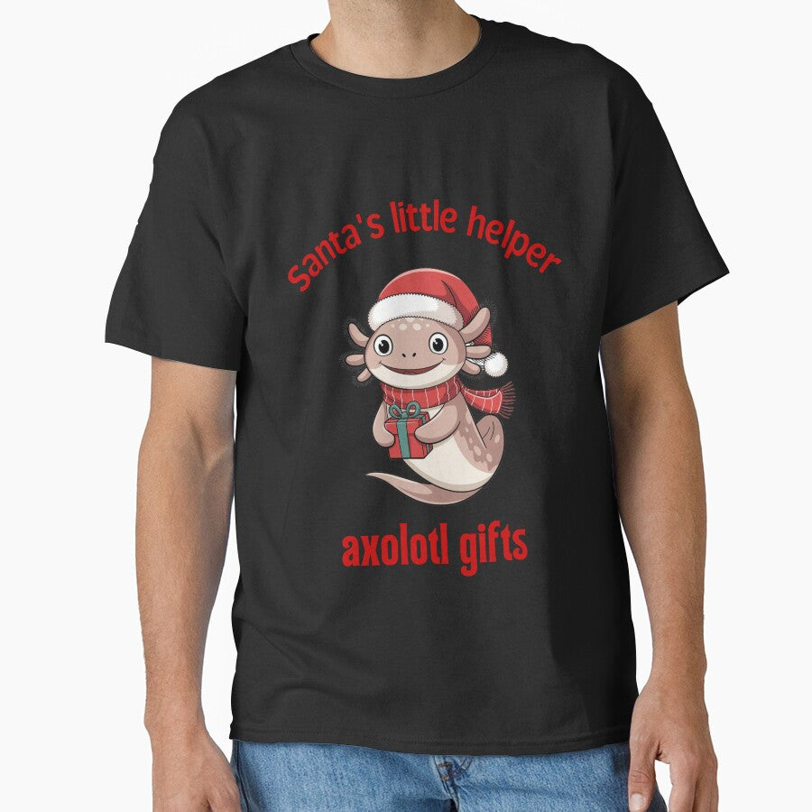 Happy Axolotl, Santa's Little Helper, Little elf on the way, Baby announcement by KolorellaS