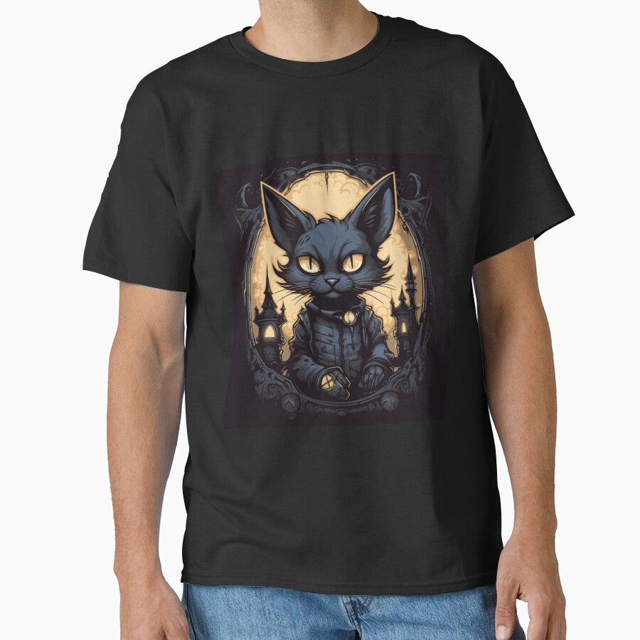 Dark Academia Gothic Cat by FrostyDigitalJ