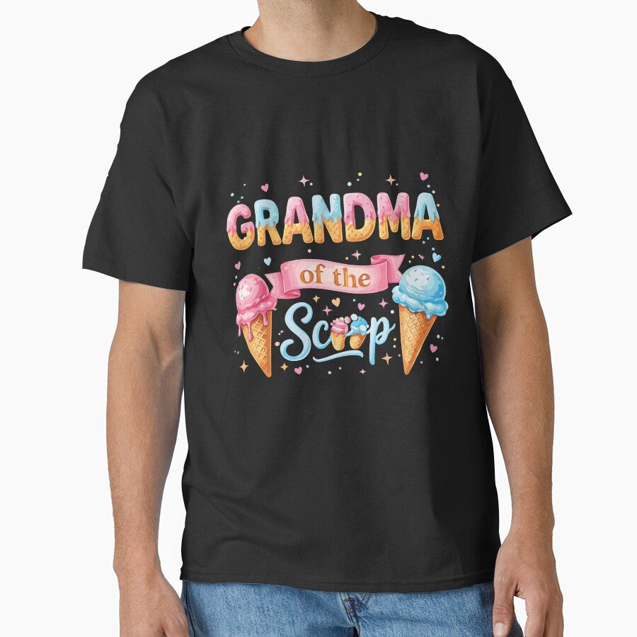 Grandma of the Scoop Ice Cream Baby Shower Gender Reveal Gift by kiralynstration