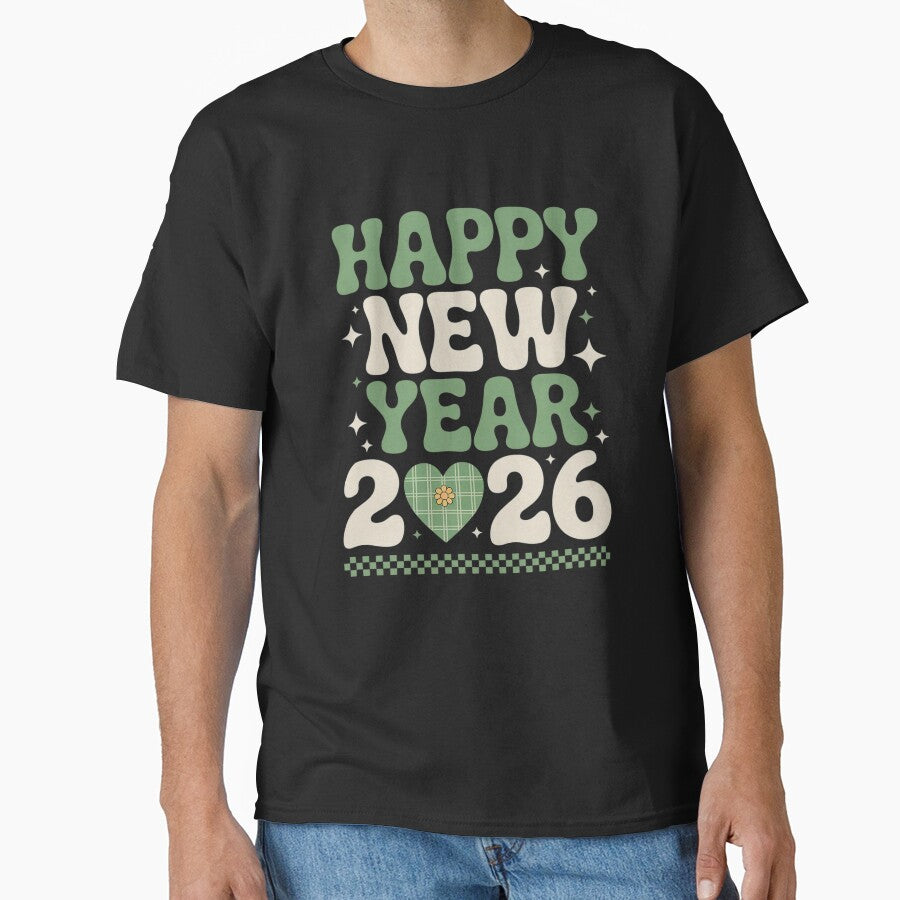 Groovy Lucky Happy New Year 2026 Disco Ball Women Girl by SIGORDESIGN