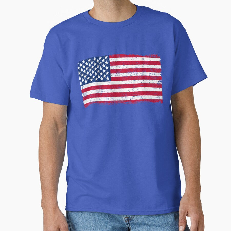 American Flag - USA Vintage Retro Style by SayAhh