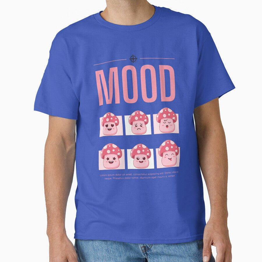kawaii mushroom classic tshirt by anandsiva2703