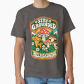 Stay Grounded Keep Growing Retro Mushroom Art by SayMaria