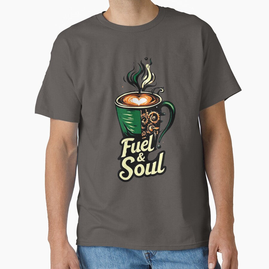Fuel & Soul Steampunk Coffee Mug Heart Latte Barista Art 04 by Shift-Bloom