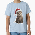 Playful otter in Christmas joy by DAGHO