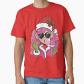 "Pink Holiday Vibe" | Edgy Pink-Haired Elf | Coquette Dark Christmas by Mailius
