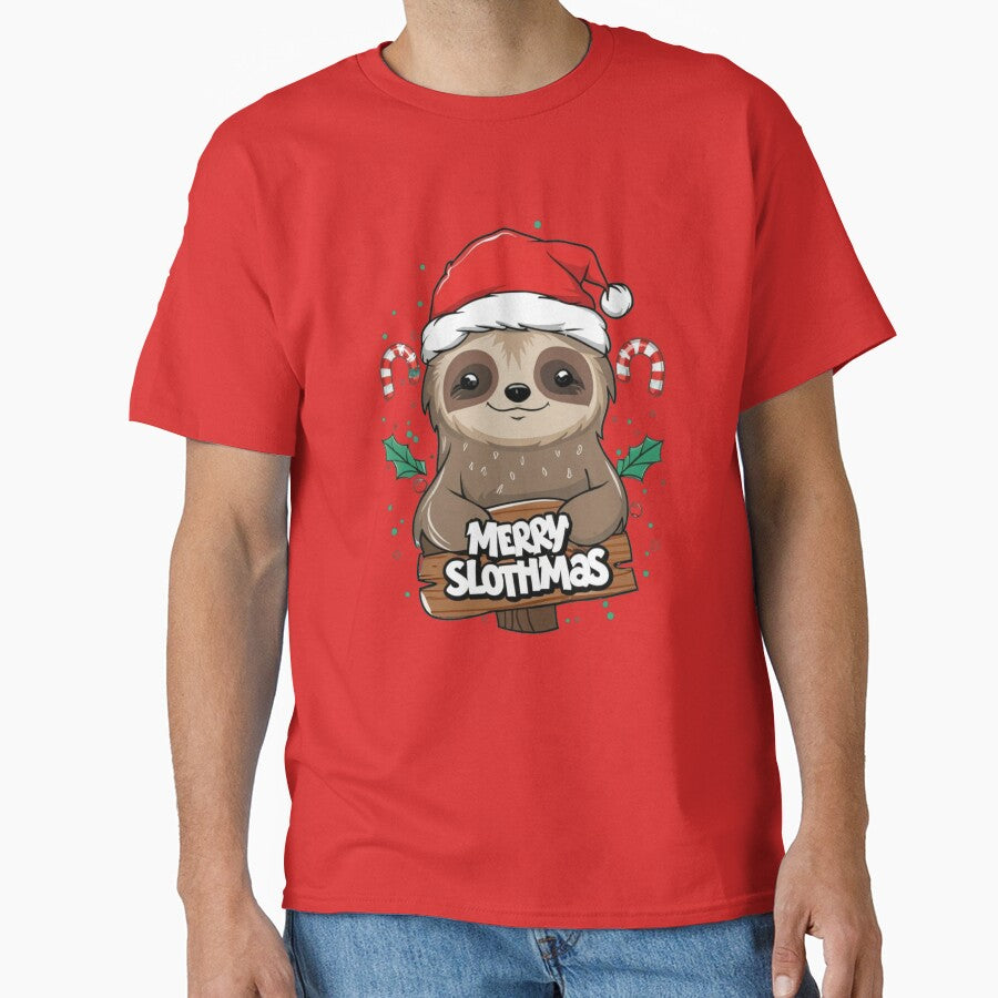 Merry Slothmas Merry Christmas sloth by Laugh-Lines