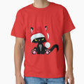 Christmas Hat Angry Cat Gift for Cat Lover by LionessLove
