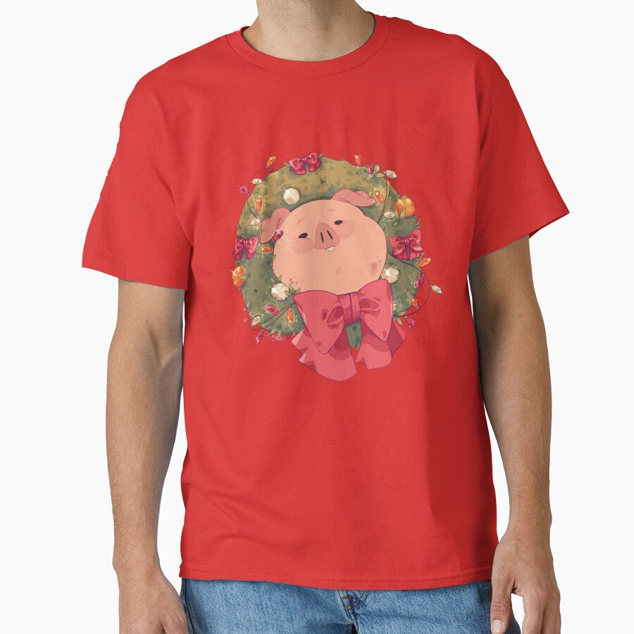 Festive Christmas Wreath Pig by MakeItPig
