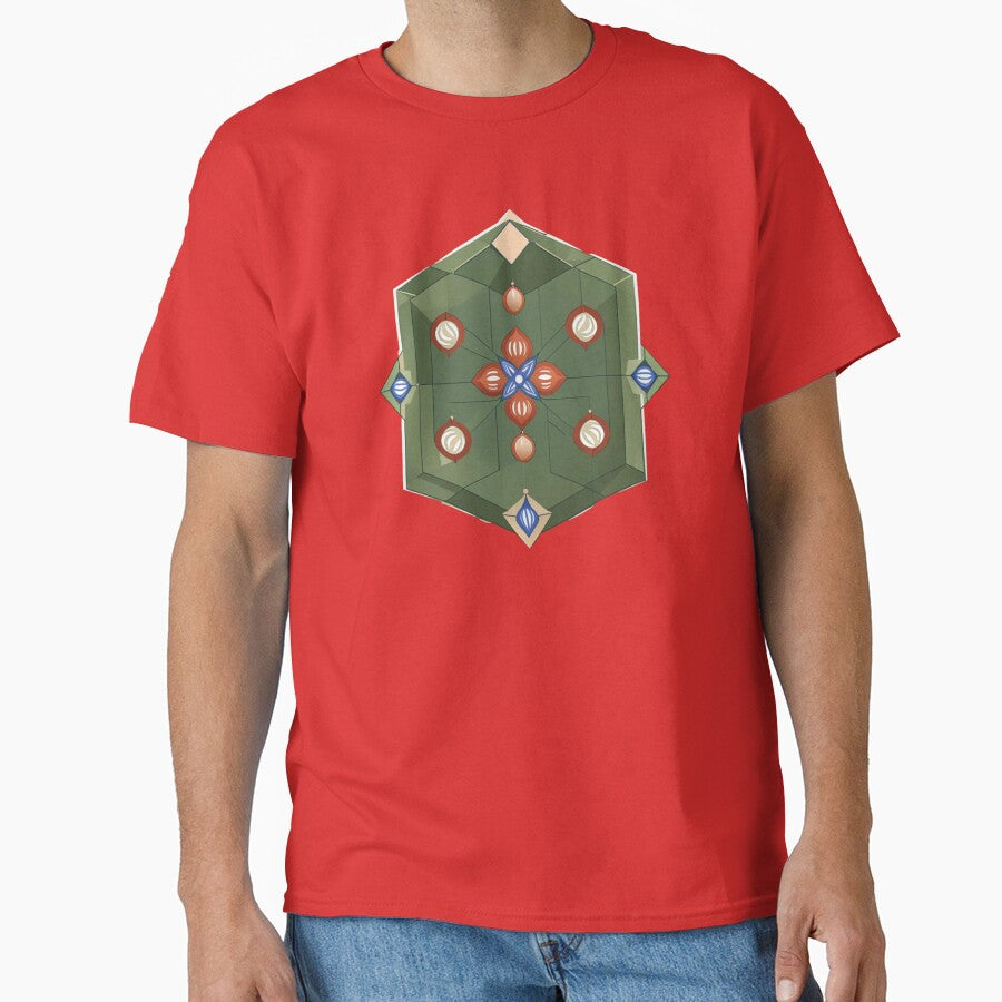 Christmas Ornament with Geometric Shapes by AldenTees