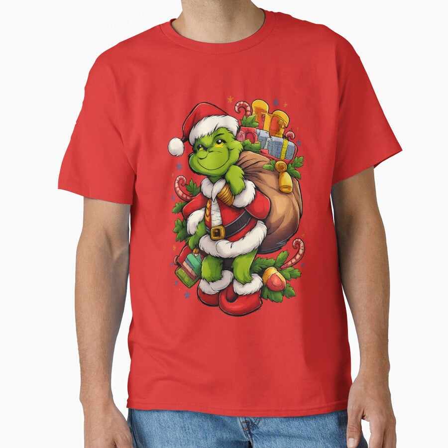 Grinch Green Christmas Grump – Funny Illustration by Arte Cartoon From TagTeam Group