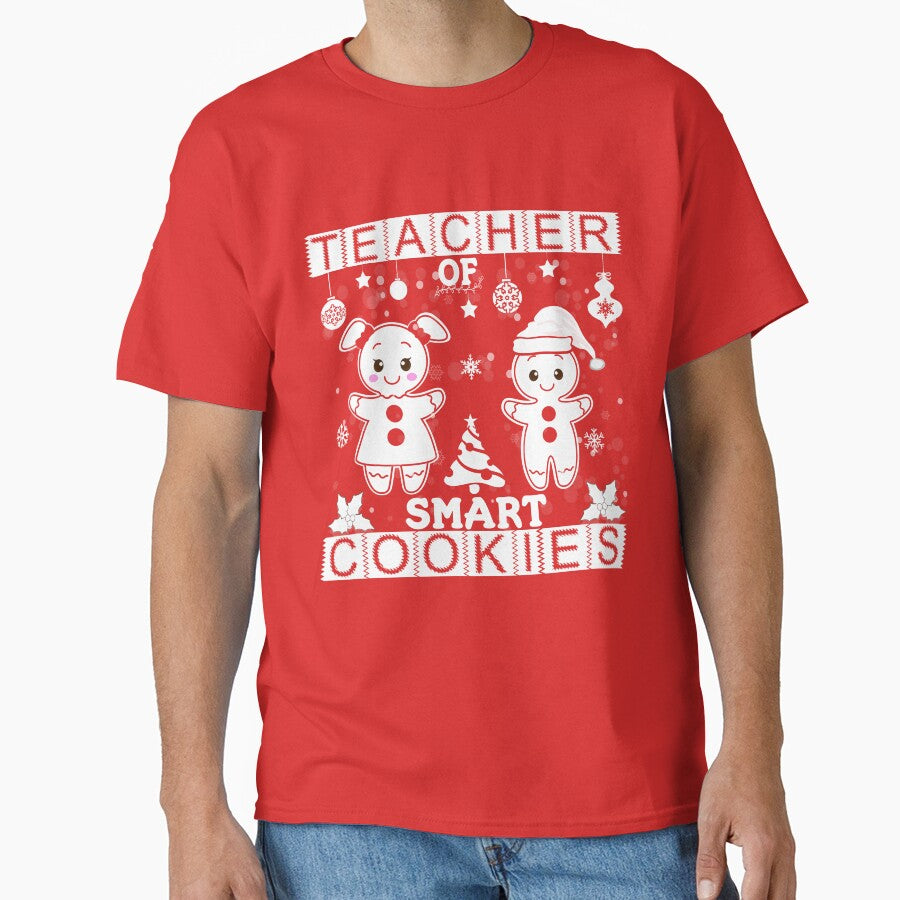 Teacher of Smart Cookies Funny Cute Christmas Gifts by PinkPandaDesign