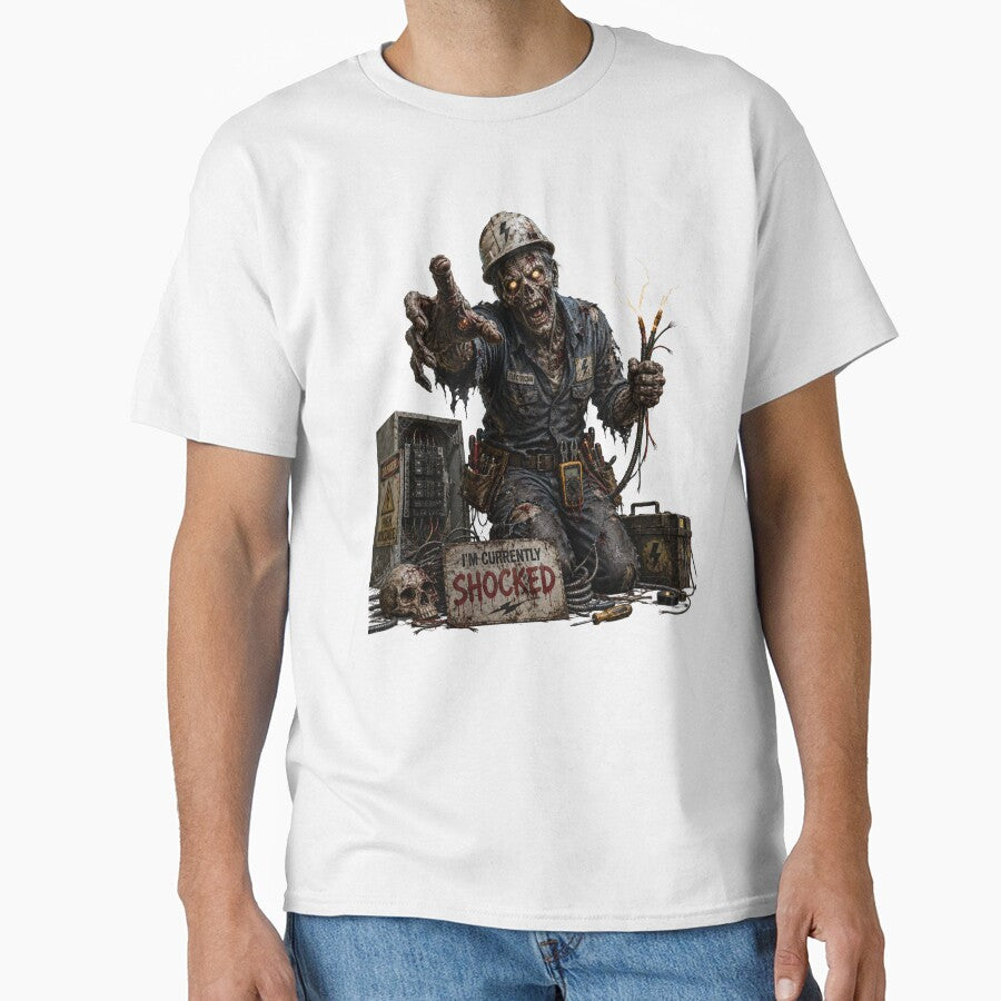 Zombie Electrician High Voltage Halloween by JAR Designs and Development