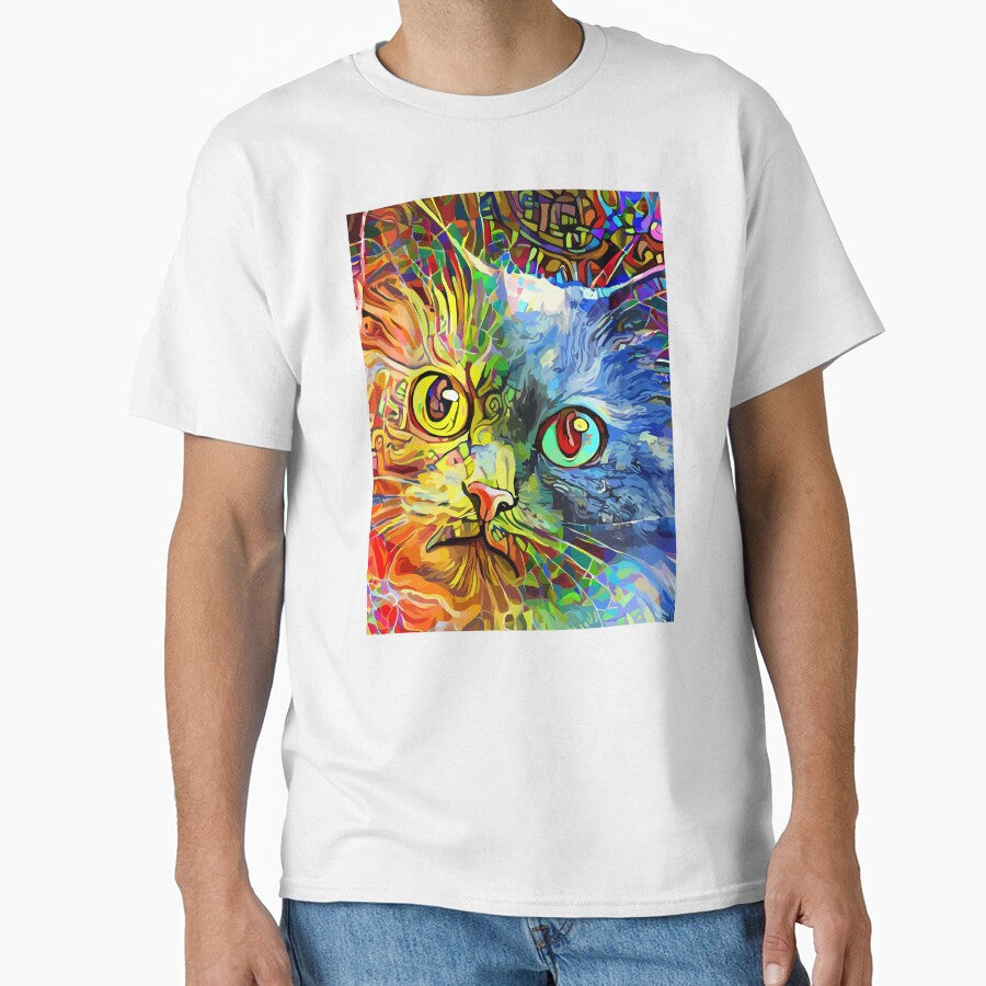 Abstract Cat Mother - Digital Graphic Color by Bela Ambrus