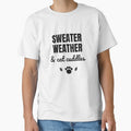 Sweater Weather and Cat Cuddles - Fall Cat Shirt by RankShift