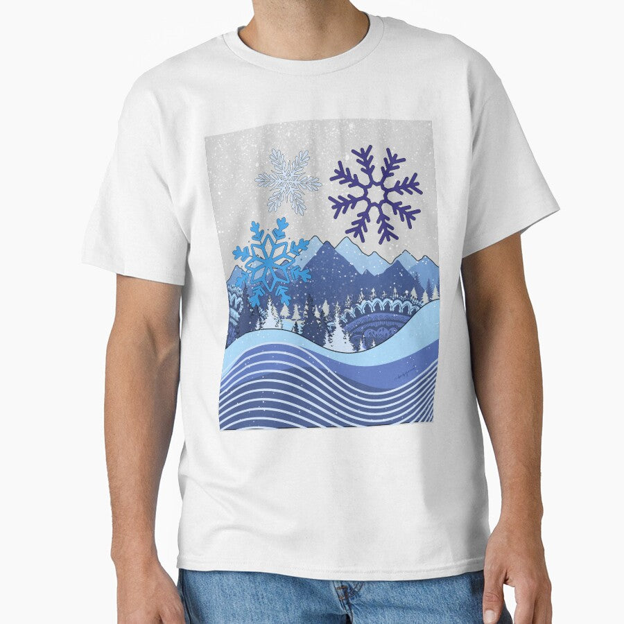 Winter Wonderland Abstract by donebyreena