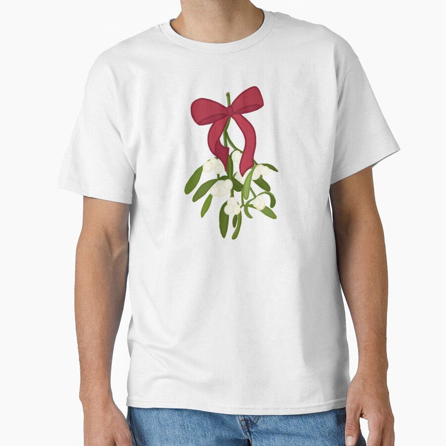mistletoe with red bow by Jules Mars