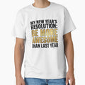 My New Year's Resolution Be More Awesome - Gold Typography by TobaGallery868
