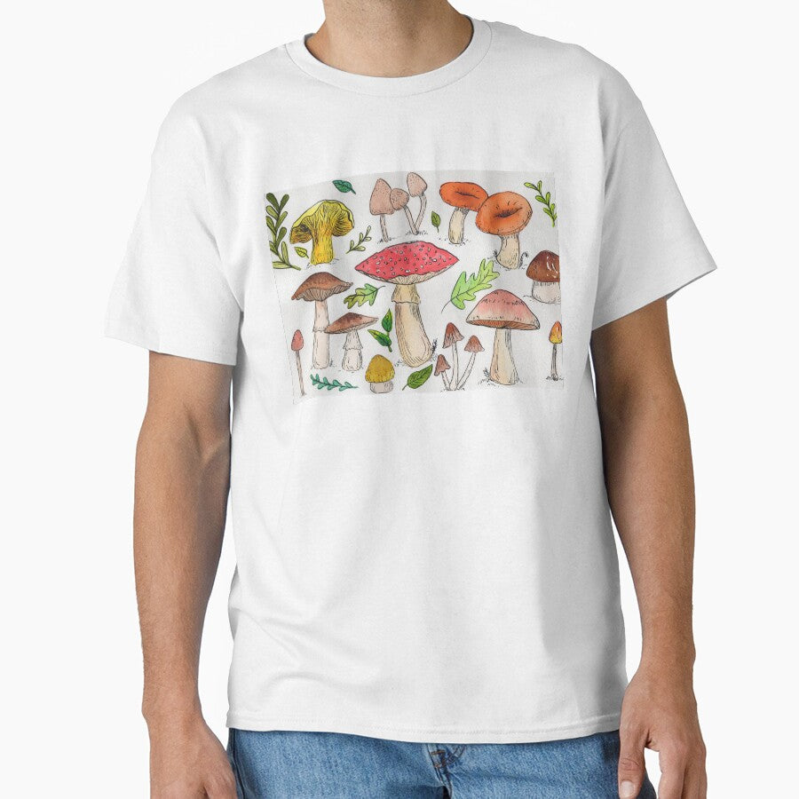 Watercolor Mushrooms by KateJohnsonArt