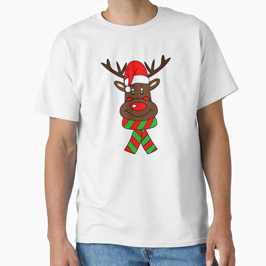 Reindeer Santa Hat by Sartoris Art