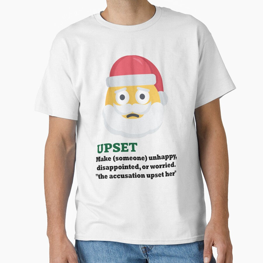 Upset Santa – Grumpy Holiday Tee by rami cohen