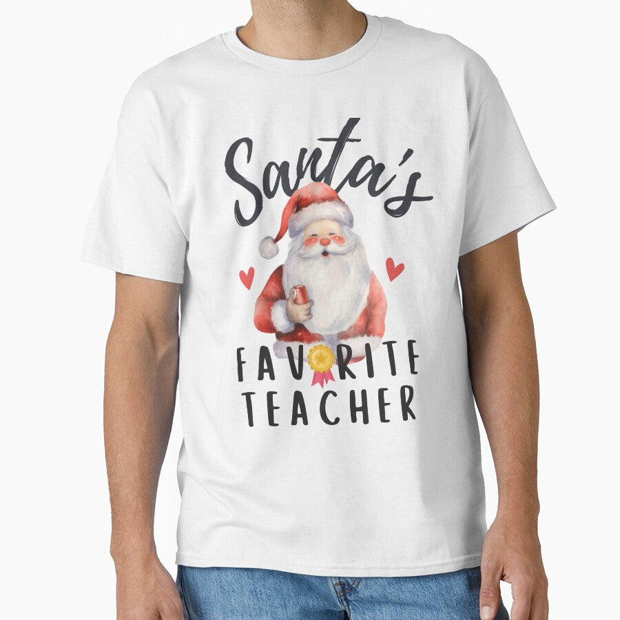 Santa's Favorite Teacher - Teacher Appreciation Gift by Mariana Piana