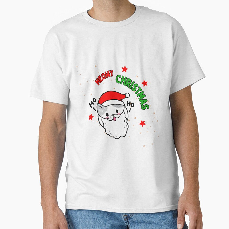 meowy christmas cat christmas meow christmas by CreativaNook