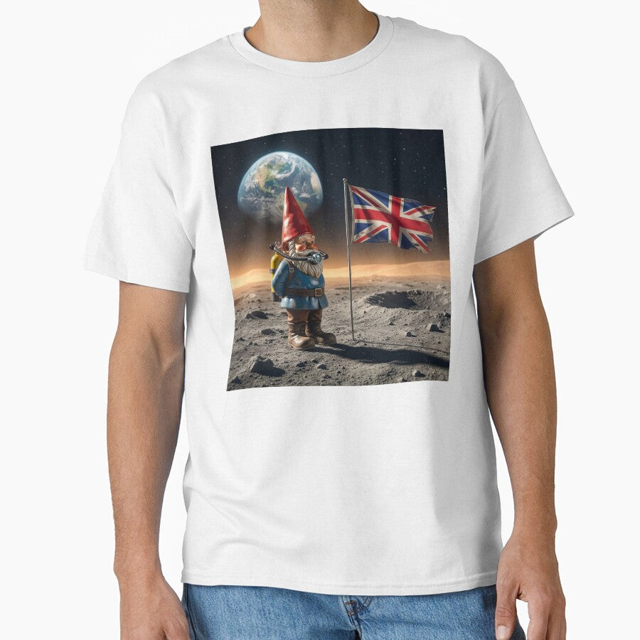 Gnome Plants British Flag on the Moon by Tridentulus