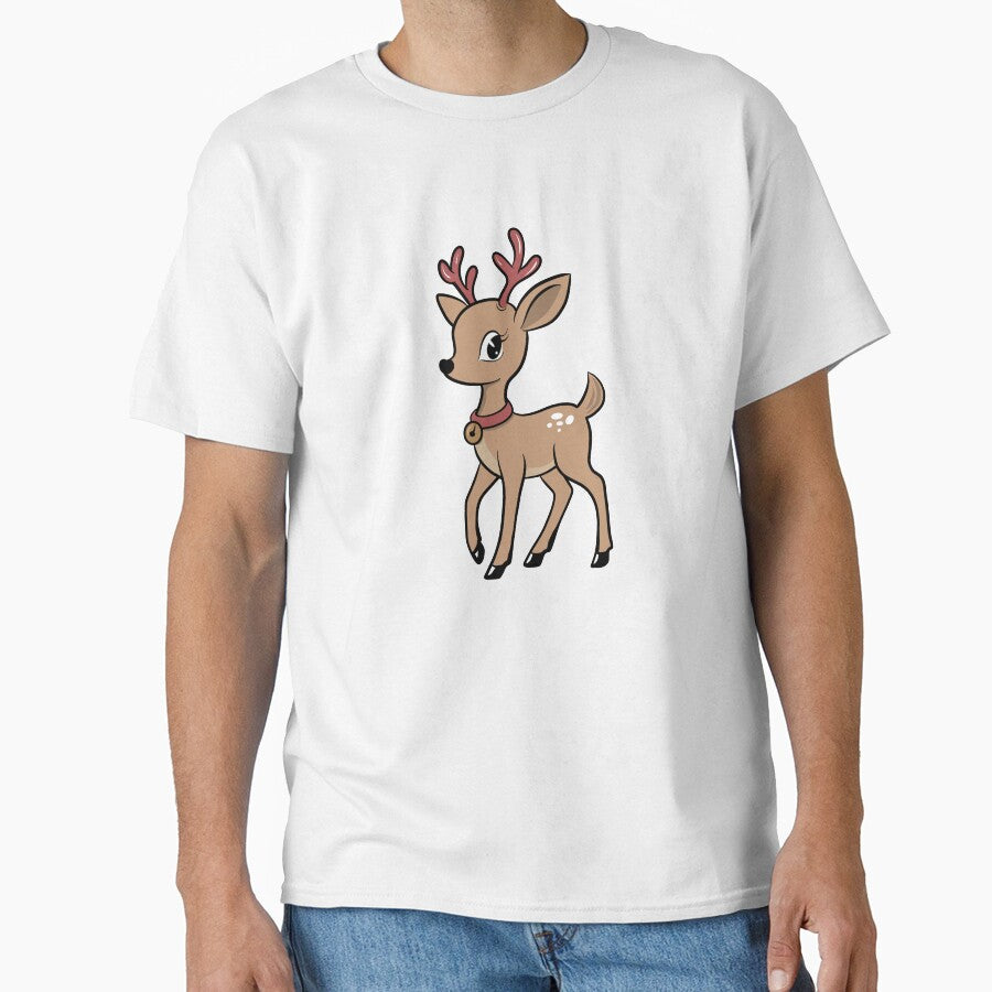 Retro Christmas Reindeer by ellealsopaints
